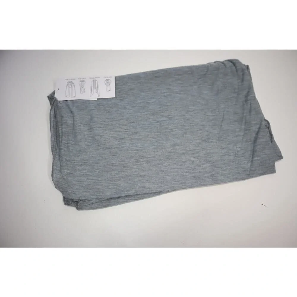 Jenni Heather‎ Grey Multi Wrap Scarf One Size